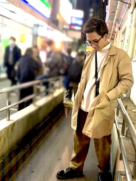 「grn（ジーアールエヌ）のアイテム（ジャケット/アウター）」を使った、はやとさん（メンズ・168cm）の冬コーディネート