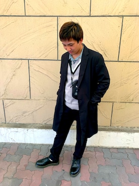 「GU（ジーユー）の（GU）スキニーフィットジーンズ（MEN ⁄ ジーンズ）」を使った、はやとさん（メンズ・168cm）の春コーディネート