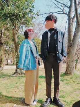 「DHOLIC（ディーホリック）のアイテム（スラックス）」を使った、Kさん（メンズ・178cm）の春コーディネート