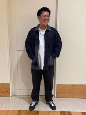 「上級ワントーンコーデ」｜coen やのさん（メンズ・171cm）の秋コーディネート