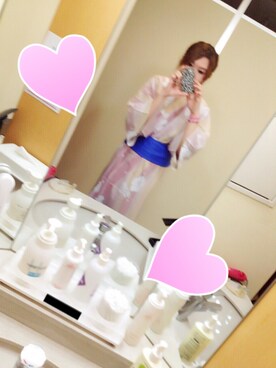 「アイテム（浴衣）」を使った、はるさん。さん（レディース・162cm・20代）の秋コーディネート