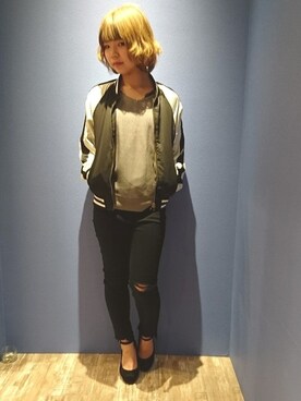 「HVC（エイチブイシー）のアイテム」を使った、HVC廿日市店さん（レディース・155cm）の冬コーディネート