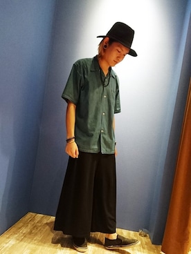 「HVC（エイチブイシー）のアイテム（スリッポン）」を使った、HVC廿日市店さん（メンズ・170cm）の夏コーディネート
