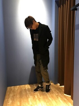 「HVC（エイチブイシー）のアイテム（トップス）」を使った、HVC廿日市店さん（メンズ・172cm）の秋コーディネート