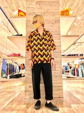 「HVC」｜「アイテム（トップス）」を使った、HVC廿日市店さん（メンズ・170cm）の夏コーディネート