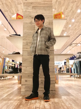 「GGD（ジージーディー）のアイテム（ジャケット/アウター）」を使った、HVC廿日市店さん（メンズ・166cm）の夏コーディネート