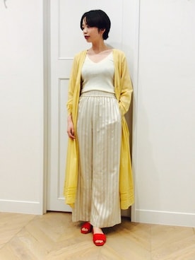 「NE QUITTEZ PAS!（ヌキテパ）のアイテム（その他アウター）」を使った、森 仁美さん（レディース・163cm）の夏コーディネート