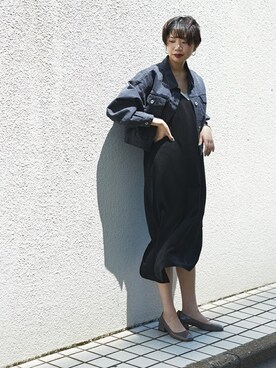 「SOMETHING（サムシング）のアイテム（ジャケット/アウター）」を使った、森 仁美さん（レディース・163cm）の夏コーディネート