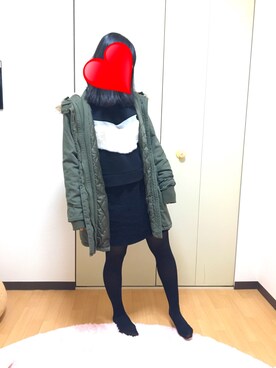 「SpRay PREMIUM（スプレイプレミアム）のアイテム（ニット/セーター）」を使った、asukaさん（レディース・159cm）の冬コーディネート