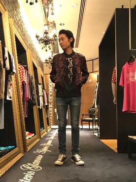 「hystericglamour」｜「アイテム（ブルゾン）」を使った、®️さん（メンズ・175cm）の夏コーディネート