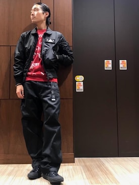 「新作」｜「アイテム（チノパンツ）」を使った、®️さん（メンズ・175cm）の秋コーディネート