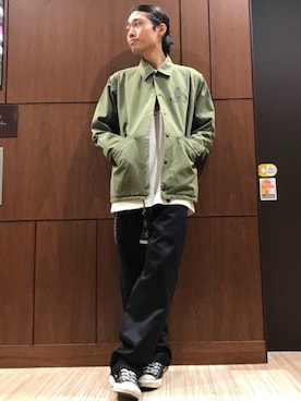 「新作」｜「アイテム（チノパンツ）」を使った、®️さん（メンズ・175cm）の秋コーディネート