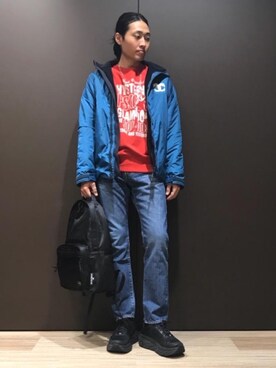 「ポーター」｜「アイテム（ブルゾン）」を使った、®️さん（メンズ・175cm）の冬コーディネート