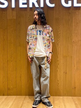 「アロハシャツ」｜®️さん（メンズ・177cm）の夏コーディネート