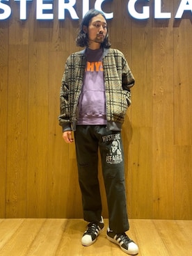 「70'sコーデ」｜「アイテム（その他アウター）」を使った、®️さん（メンズ・177cm）の冬コーディネート