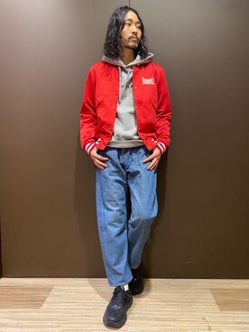 「70'sコーデ」｜「アイテム（ブルゾン）」を使った、®️さん（メンズ・177cm）の冬コーディネート