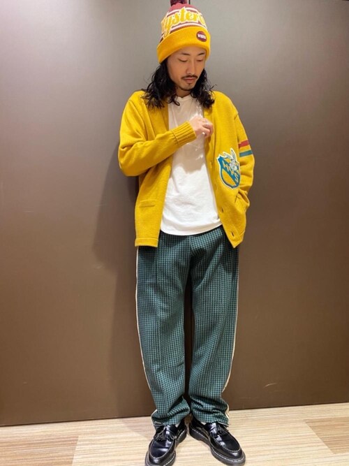 新品 ヒステリックグラマー HG TAPEトラックパンツ 千鳥格子 グリーン S HG BOX VIXEN GIRL スウェットパンツ|HYSTERIC GLAMOUR MEN