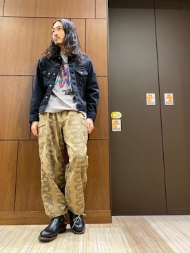 「みりたりー」｜「アイテム（ブーツ）」を使った、®️さん（メンズ・176cm）の冬コーディネート