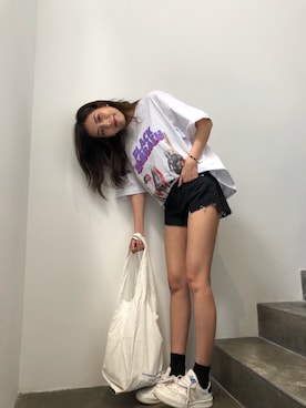 「VITA FEDE（ヴィタフェデ）のアイテム」を使った、ooahzさん（レディース・166cm）の夏コーディネート