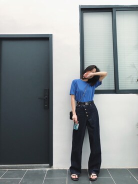 「Abercrombie&Fitch（アバークロンビーアンドフィッチ）のアイテム（シューズ）」を使った、ooahzさん（レディース・166cm）の春コーディネート