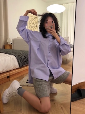 「アイテム（ブーツ、ホワイト系）」を使った、ooahzさん（レディース・166cm）の秋コーディネート