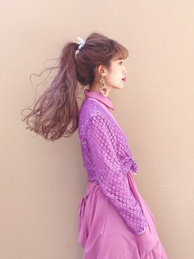 「アイテム（シャツワンピース）」を使った、中谷愛さん（レディース・158cm・20代）の春コーディネート