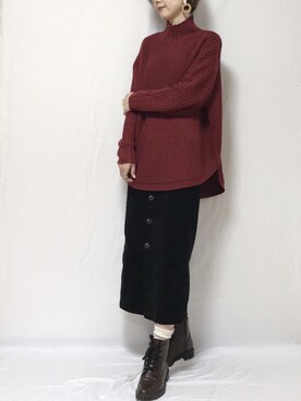 「アゼアミニット」｜ちぃぃさん（レディース・161cm）の冬コーディネート