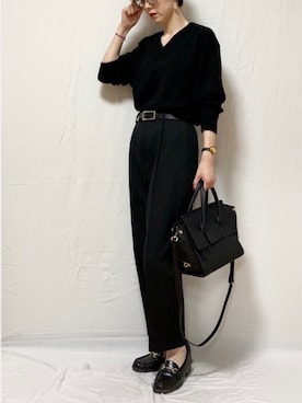 「PLAIN CLOTHING（プレーンクロージング）の【SALE!!】【ZOZOTOWN人気ランキング 1位獲得】シーズンレス2WAYフラップハンドバッグ/ショルダーバッグ（ショルダーバッグ）」を使った、ちぃぃさん（レディース・161cm）の秋コーディネート