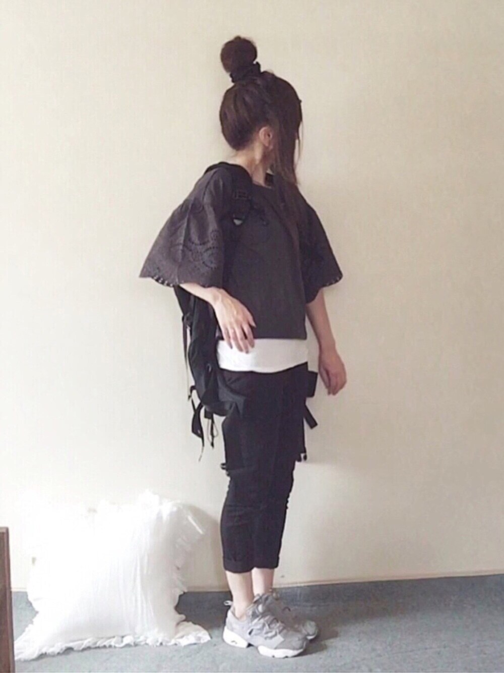 norimamiさんの「綿レースフレアスリーブTシャツ【niko and ...】（niko and...）」を使ったコーディネート