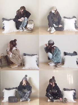 「Reebok（リーボック）のクラブ C 85 ダイアモンド（スニーカー）」を使った、norimamiさん（レディース・160cm）の冬コーディネート