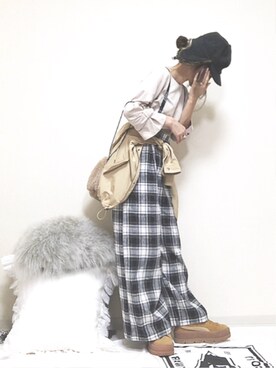「SonnyLabel」｜「アイテム（ラッピングキット）」を使った、norimamiさん（レディース・160cm）の秋コーディネート