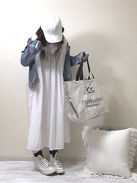「CALVIN KLEIN PERFORMANCE（カルバンクラインパフォーマンス）のアイテム」を使った、norimamiさん（レディース・160cm）の春コーディネート