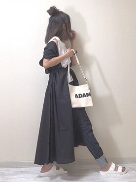 「SIKI PRODUCT.（シキプロダクト）のアイテム」を使った、norimamiさん（レディース・160cm）の夏コーディネート