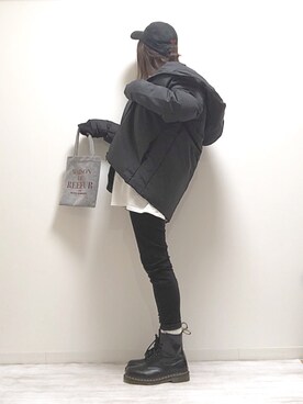 「EMMA  CLOTHES」｜「アイテム（キャップ）」を使った、norimamiさん（レディース・160cm）の冬コーディネート
