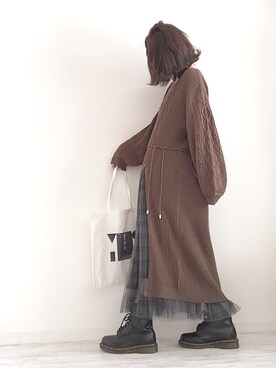 norimamiさん(レディース・160cm)の冬コーディネート