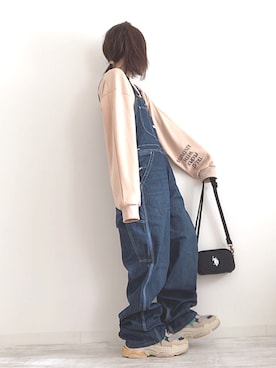 「CLEA（クレア）のアイテム（スウェット）」を使った、norimamiさん（レディース・160cm）の春コーディネート