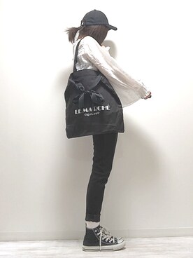「ap retro（アプレトロ）のアイテム（帽子）」を使った、norimamiさん（レディース・160cm）の春コーディネート