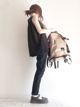 「GRADE（グレイド）のアイテム（バッグ）」を使った、norimamiさん（レディース・160cm）の春コーディネート