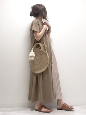 「Bou Jeloud」｜「アイテム（ワンピース/ドレス）」を使った、norimamiさん（レディース・160cm）の春コーディネート