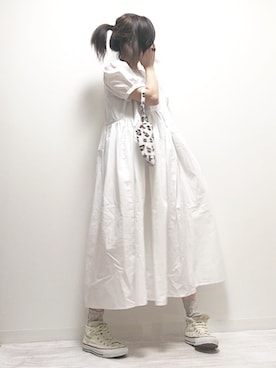 「sakishimatokyo（サキシマトーキョー）のアイテム（ソックス/靴下）」を使った、norimamiさん（レディース・160cm）の夏コーディネート