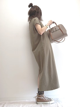 「sakishimatokyo（サキシマトーキョー）のアイテム（ソックス/靴下）」を使った、norimamiさん（レディース・160cm）の夏コーディネート