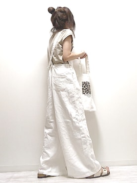 「reca（レカ）のアイテム（オールインワン・サロペット）」を使った、norimamiさん（レディース・160cm）の夏コーディネート