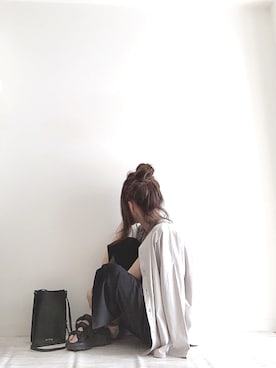 「サロペットスカート」｜「アイテム（ラッピングキット）」を使った、norimamiさん（レディース・160cm）の夏コーディネート