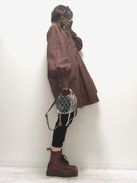 「sakishimatokyo（サキシマトーキョー）のアイテム（チュニック）」を使った、norimamiさん（レディース・160cm）の秋コーディネート