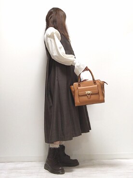 norimamiさんの「2wayスカーフハンドルスクエアハンドバッグ」を使ったコーディネート