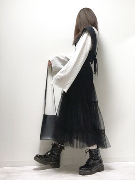 「sakishimatokyo」｜「アイテム（ブーツ）」を使った、norimamiさん（レディース・160cm）の冬コーディネート
