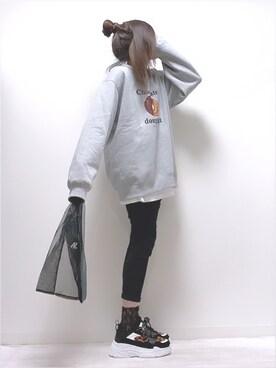 「sakishimatokyo（サキシマトーキョー）のアイテム（ソックス/靴下）」を使った、norimamiさん（レディース・160cm）の春コーディネート