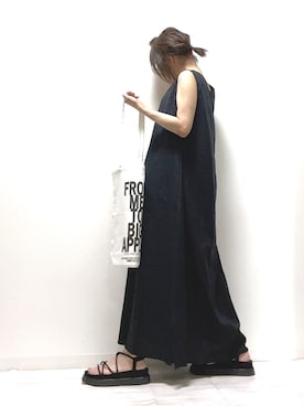 「ベルトサンダル」｜「アイテム（その他）」を使った、norimamiさん（レディース・160cm）の春コーディネート