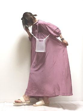 「RECTANGLE」｜「アイテム（ワンピース/ドレス）」を使った、norimamiさん（レディース・160cm）の春コーディネート