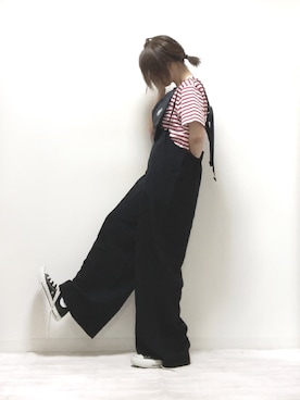 「sakishimatokyo」｜「アイテム（サロペット/オーバーオール）」を使った、norimamiさん（レディース・160cm）の夏コーディネート